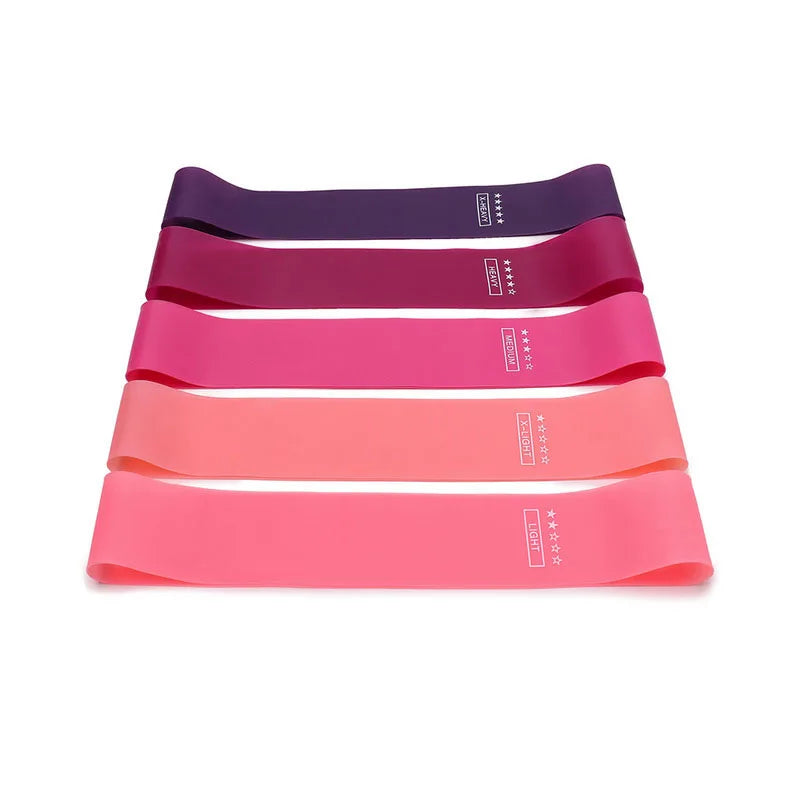 5Pcs/Set Yoga Resistance Rubber Bands for Fitness Training
