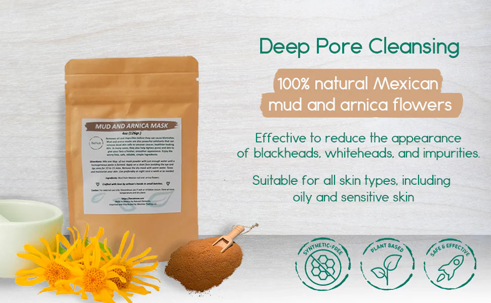 All-Natural Mud and Arnica Mask for Clear Skin