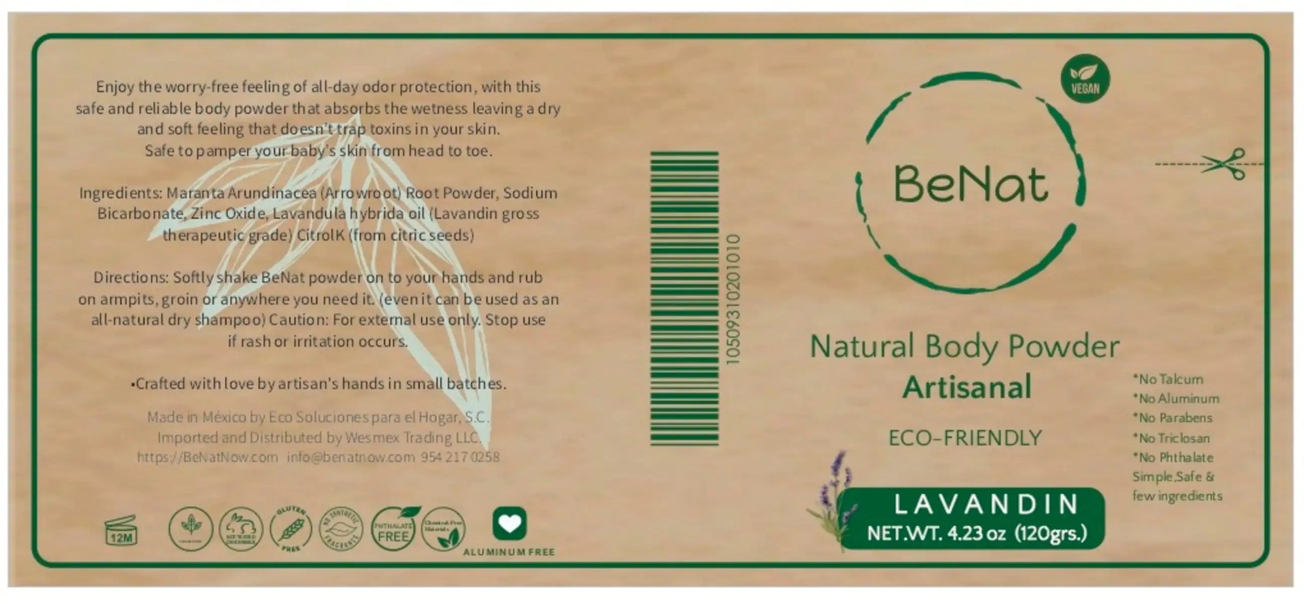 All-Natural Body Powder for All-Day Freshness