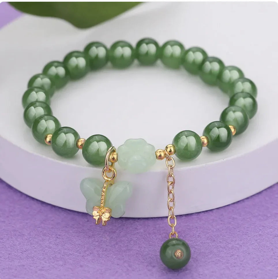 Ethnic Aventurine Bracelet with Vibrant Glass Beads