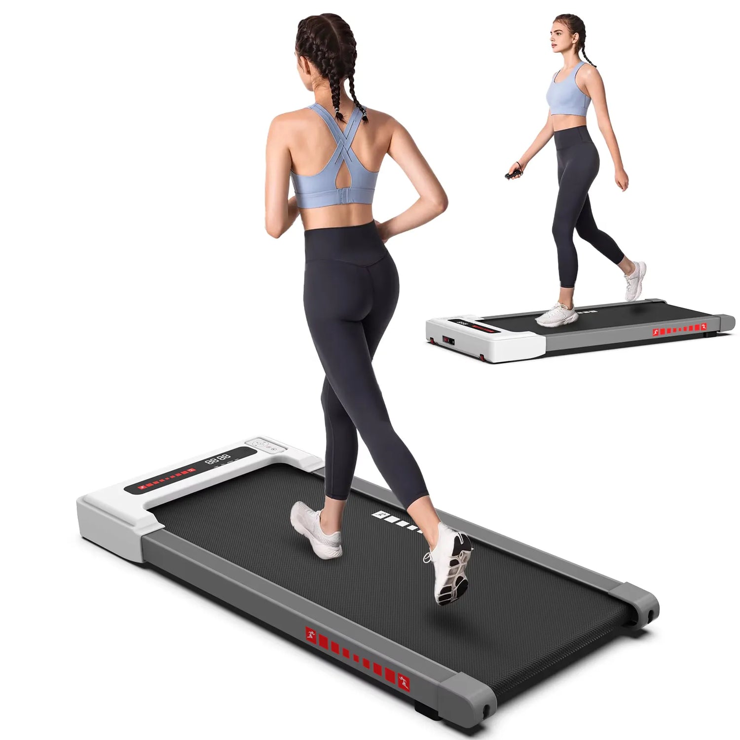 Portable Mini Treadmill for Under-Desk Fitness Workouts