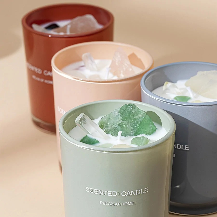 Scented Candles In Glass Jar for Relaxing Ambiance