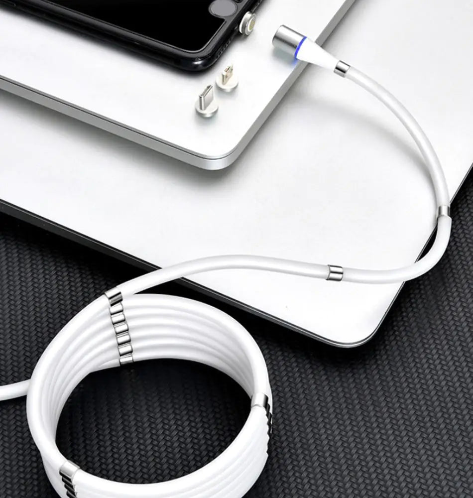 Tangle-Free Magnetic Fast Charging Cable for All Devices