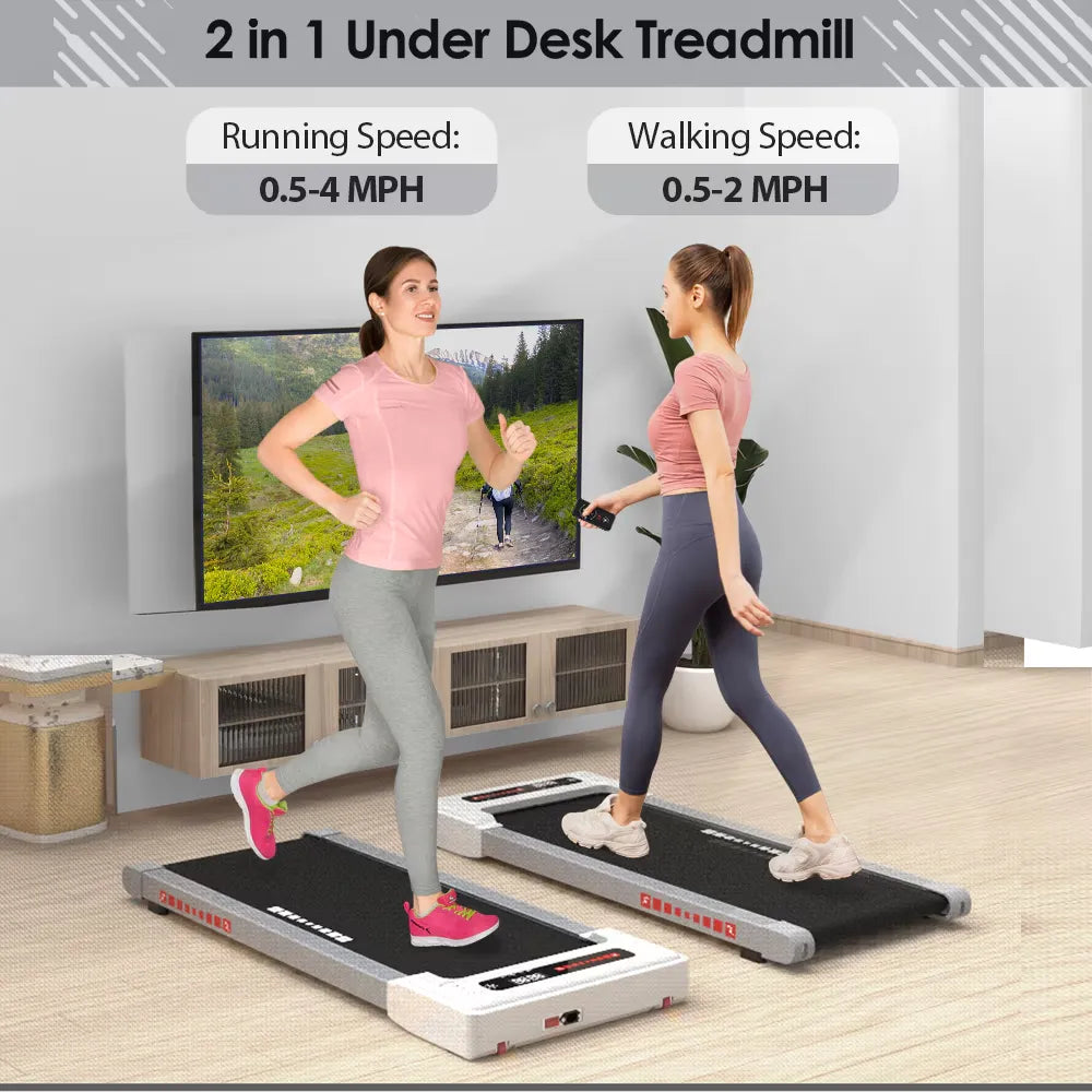 Portable Mini Treadmill for Under-Desk Fitness Workouts