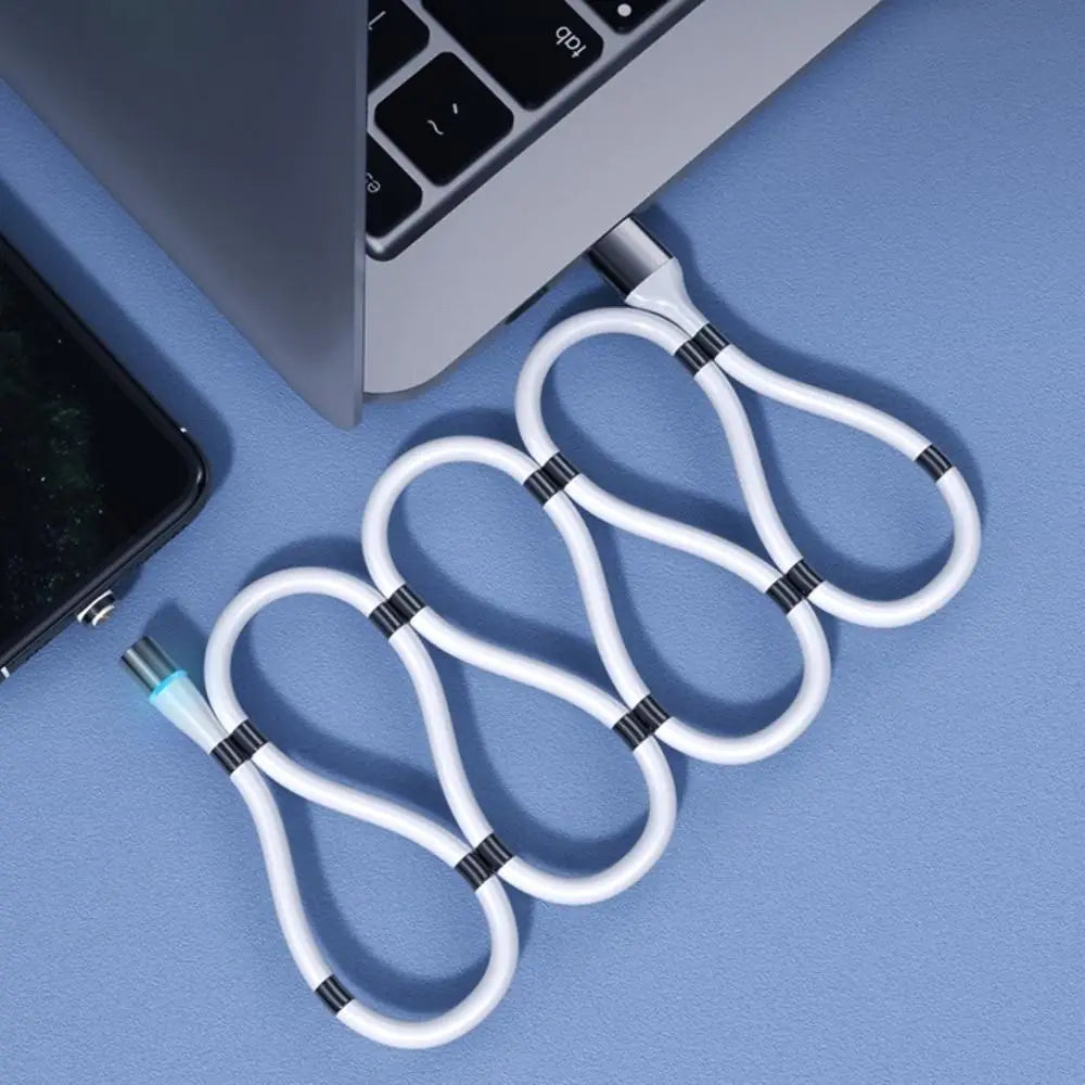 Tangle-Free Magnetic Fast Charging Cable for All Devices