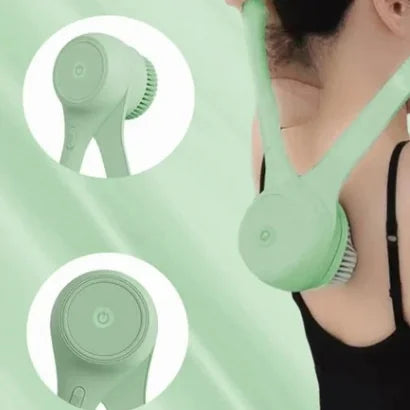 Electric Dual-Handle Bath Brush for Ultimate Cleansing