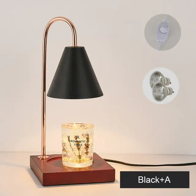 Table Lamp Melting Candles for Cozy Ambiance and Elegance