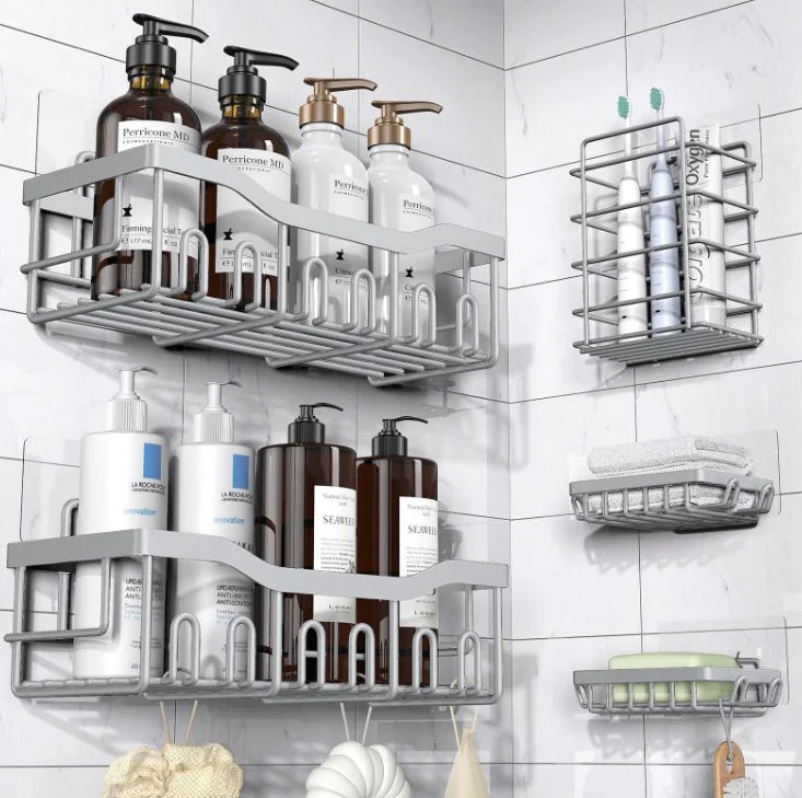 Stylish Bathroom Wall-mounted Storage Rack for Organized Spaces