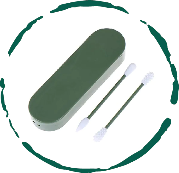 Reusable Silicone Cotton Swab - 2 Pack
