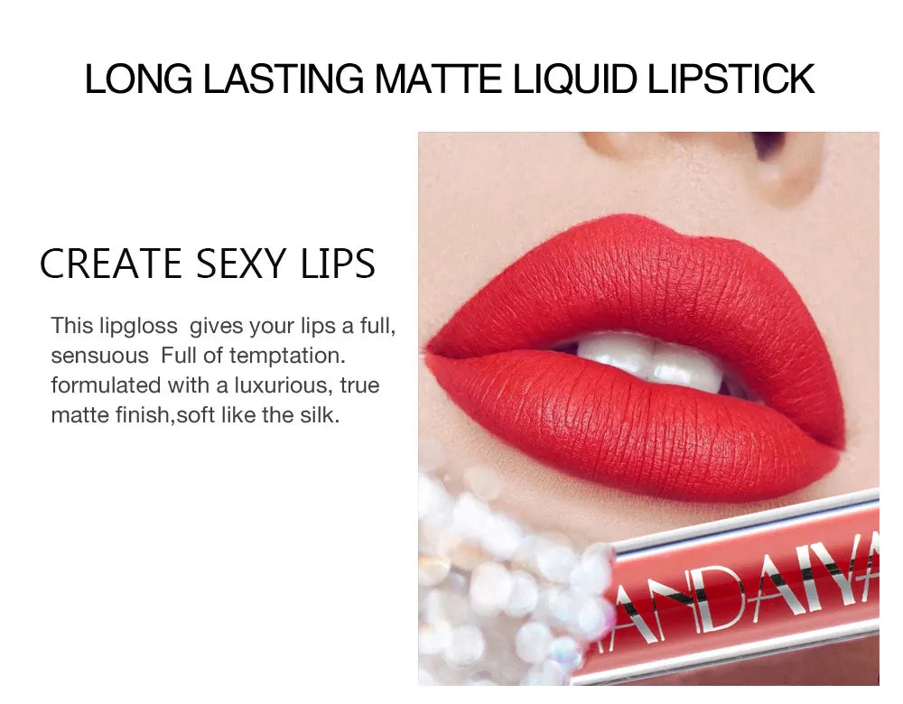 HANDAIYAN Matte Liquid Lipstick Set - Vibrant Long-Lasting Colors