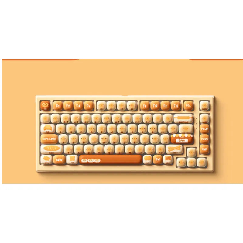 Steamed Bun Keyboard: Compact Bluetooth Office Essential