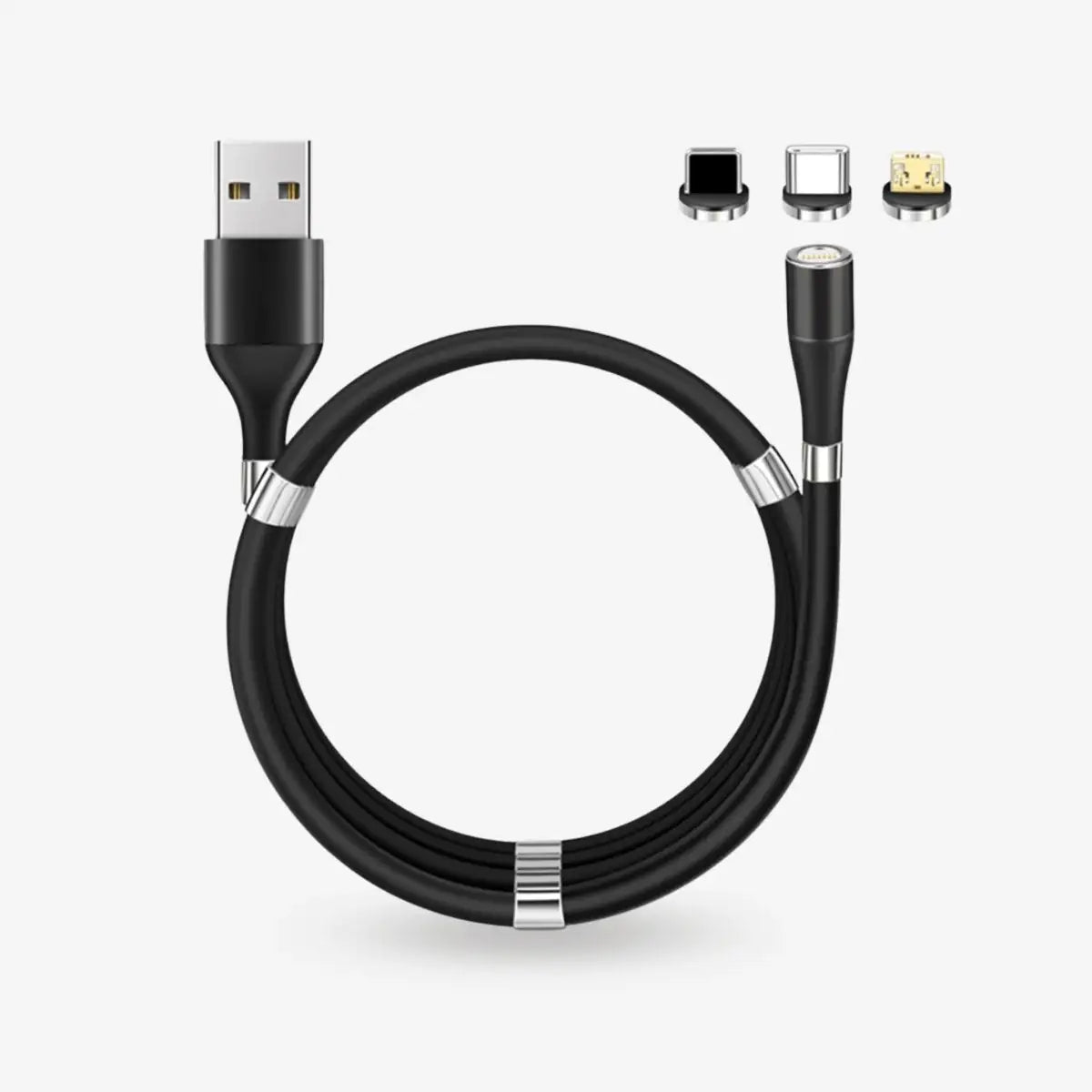Tangle-Free Magnetic Fast Charging Cable for All Devices