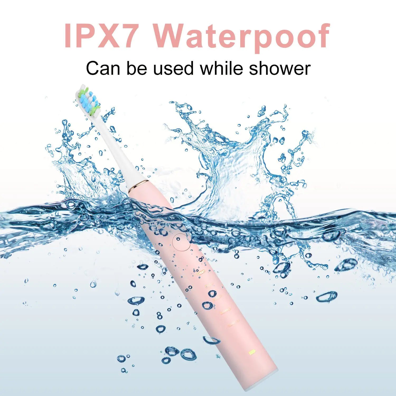 Electric Toothbrush IPX7 Replacement Heads Set for Deep Clean