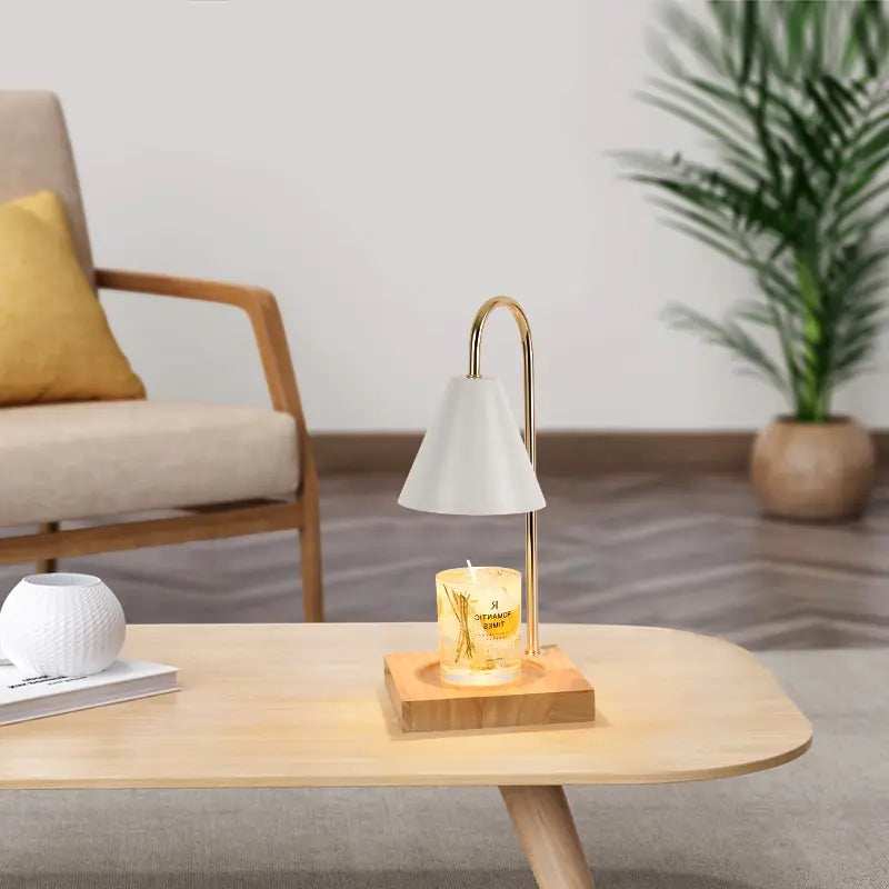 Table Lamp Melting Candles for Cozy Ambiance and Elegance