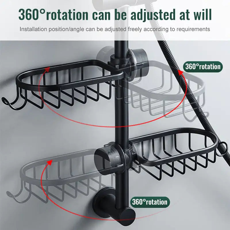 Stylish Bathroom Shelves Organizer Rack Storage Solution