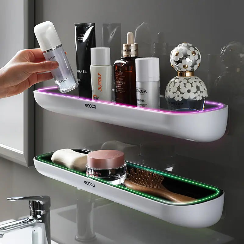 EasyMount Bathroom Storage Shelf for Effortless Organization