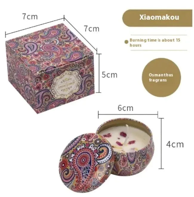 Dried Flower Fragrance Candle Flower Fragrance Incense Candle Delight
