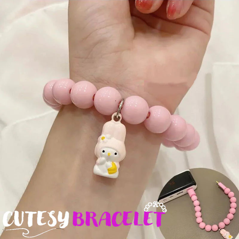 Data Cable Bell Bracelet Charging Cable for Stylish Convenience