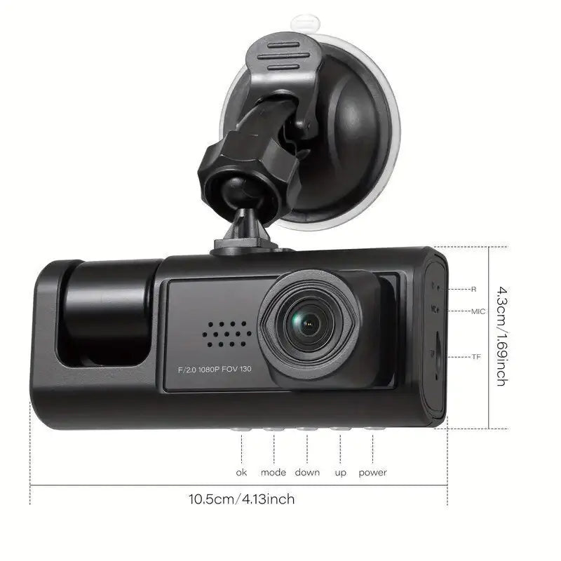 High-Definition Car Dash Cam for Day and Night Safety