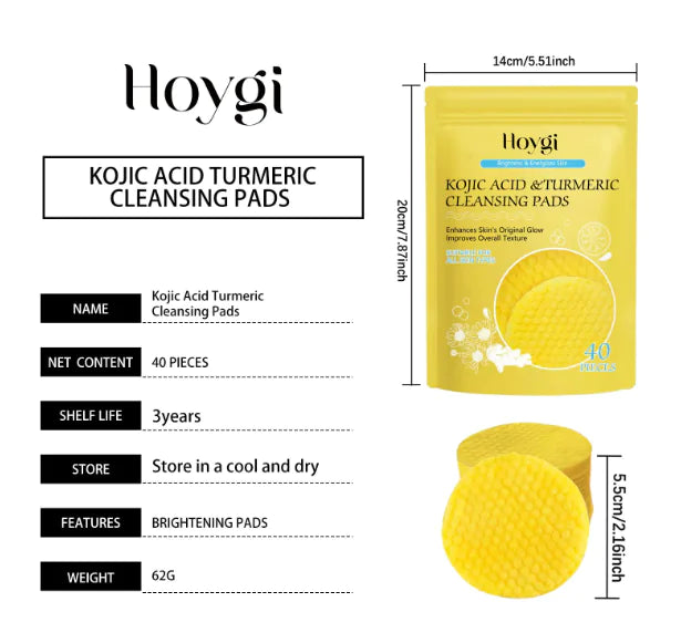 Turmeric Infused Cleansing Pads for Glowing Skin