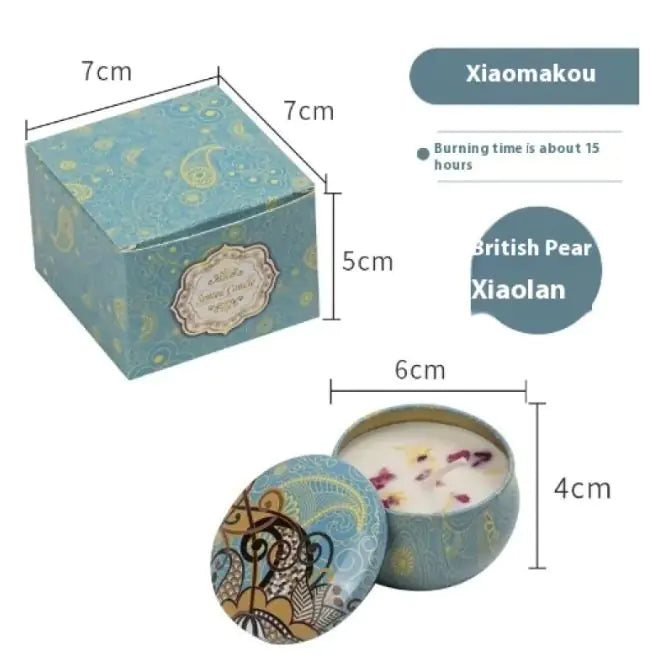 Dried Flower Fragrance Candle Flower Fragrance Incense Candle Delight