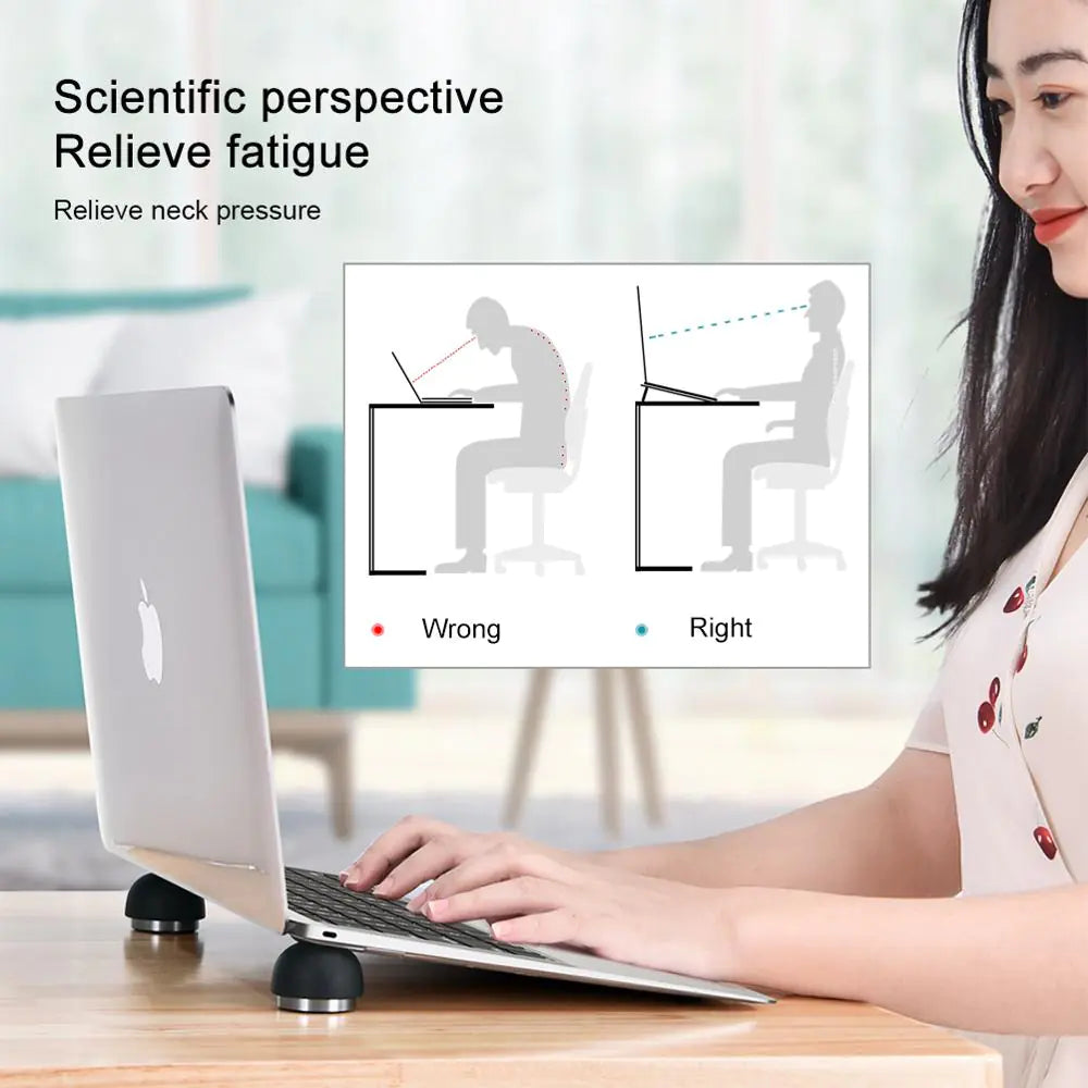 Mushroom Laptop Stand for Ergonomic Comfort and Cooling