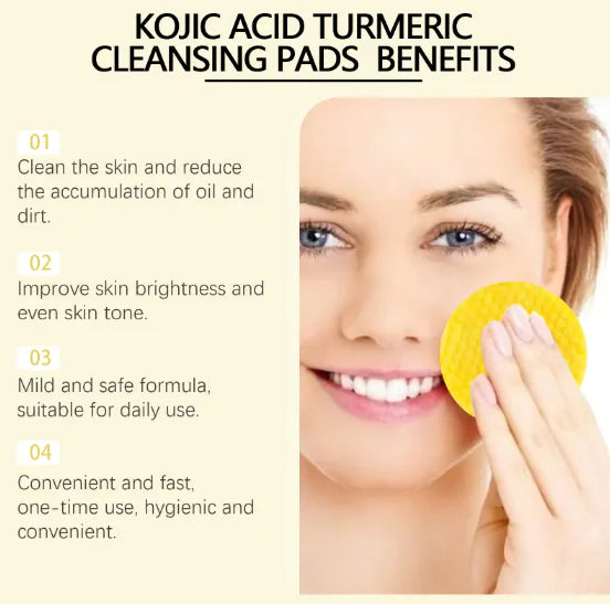Turmeric Infused Cleansing Pads for Glowing Skin