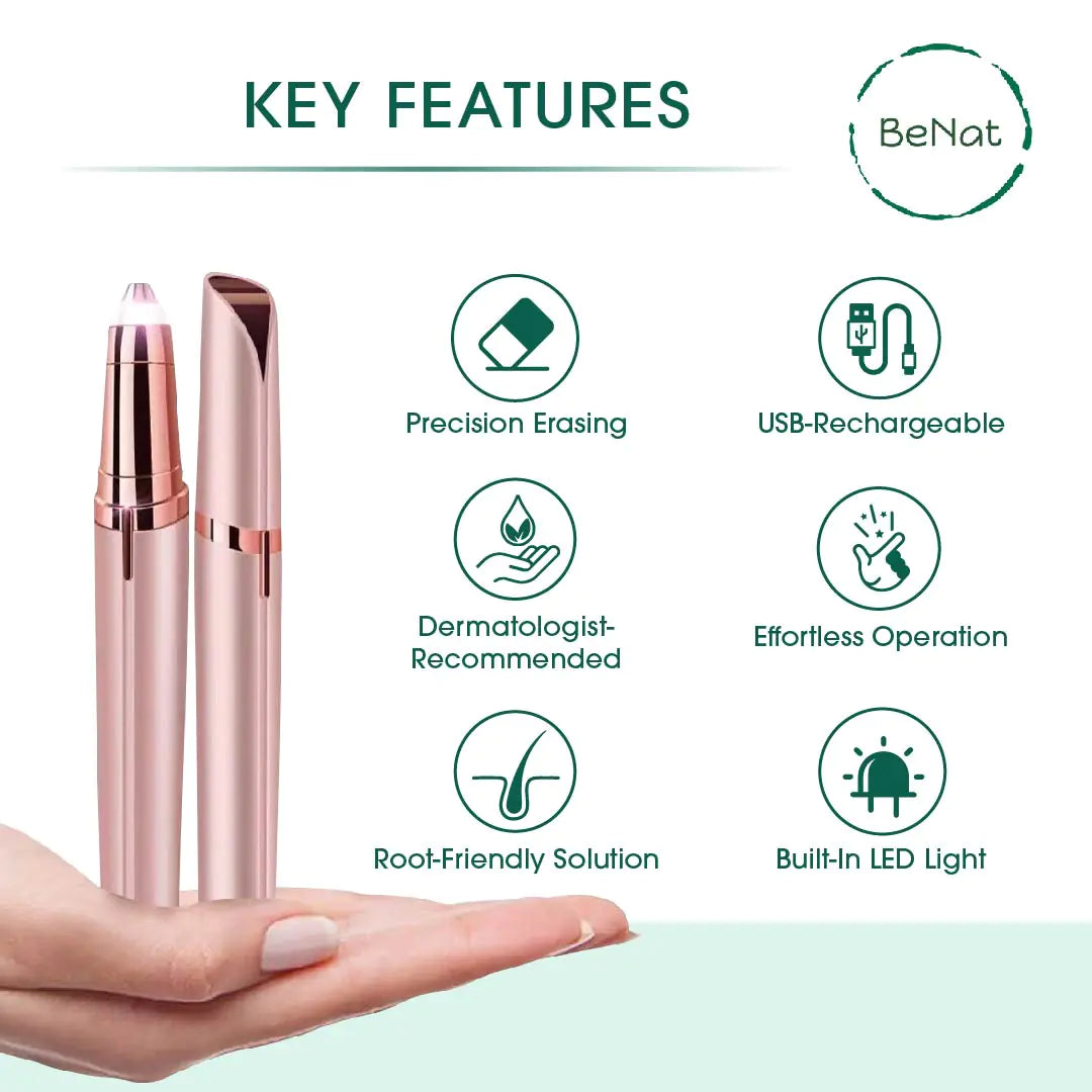 Rechargeable Facial and Eyebrow Hair Removers Set
