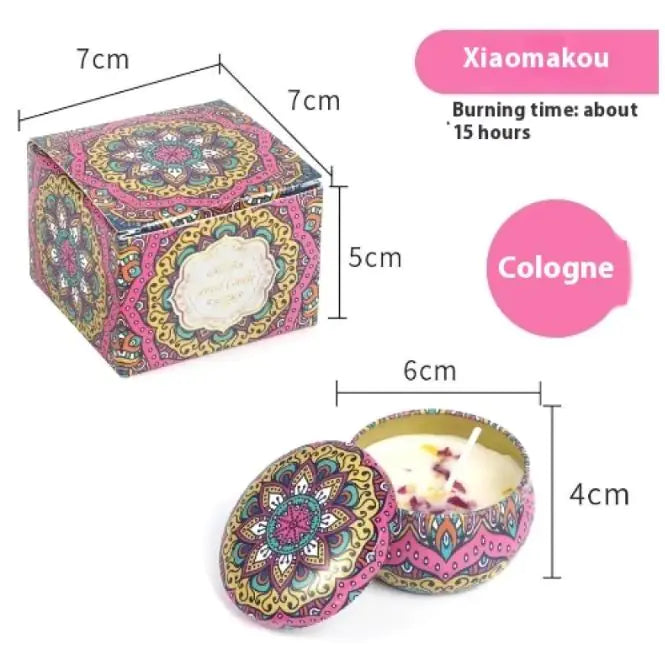 Dried Flower Fragrance Candle Flower Fragrance Incense Candle Delight