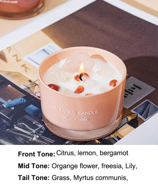 Scented Candles In Glass Jar for Relaxing Ambiance