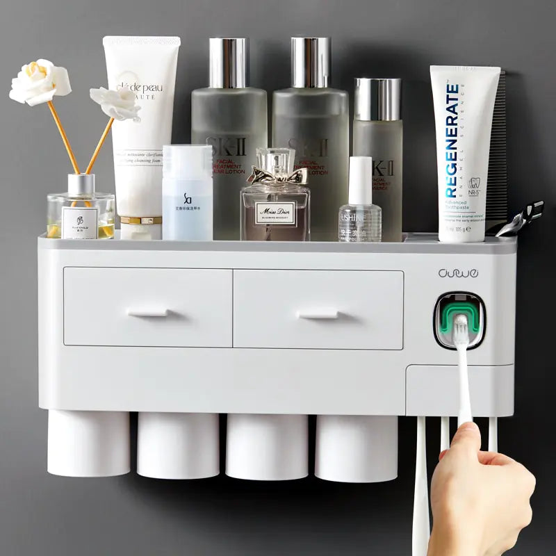 Bathroom Magnetic Storage Rack for Clutter-Free Organization