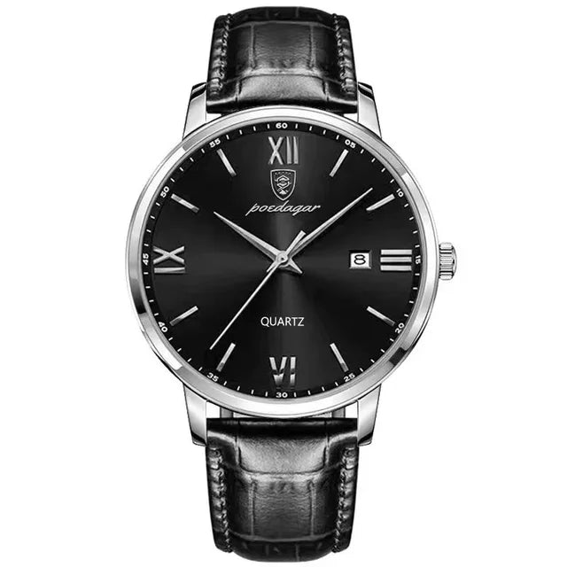 Leather Men Quartz Luxury Watches for Timeless Elegance