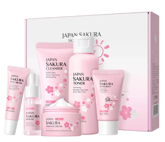 Cherry Blossom Skin Care Set for Radiant Skin