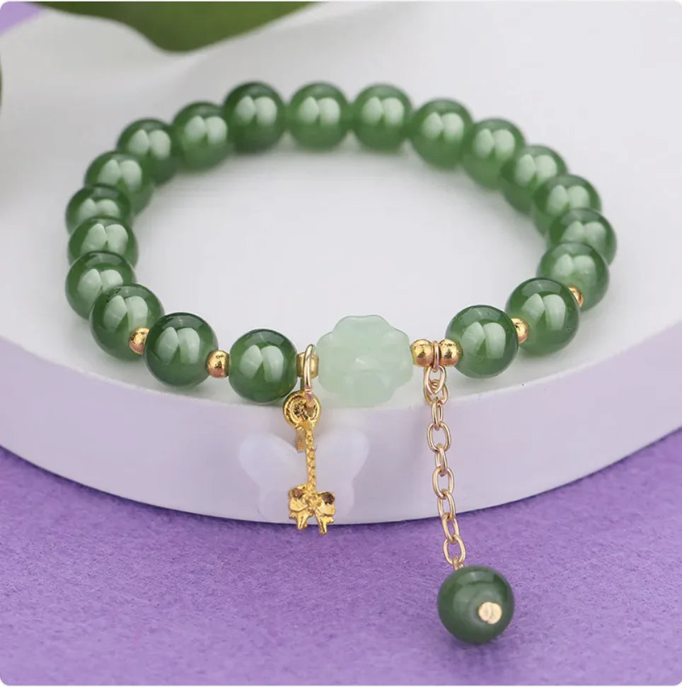 Ethnic Aventurine Bracelet with Vibrant Glass Beads