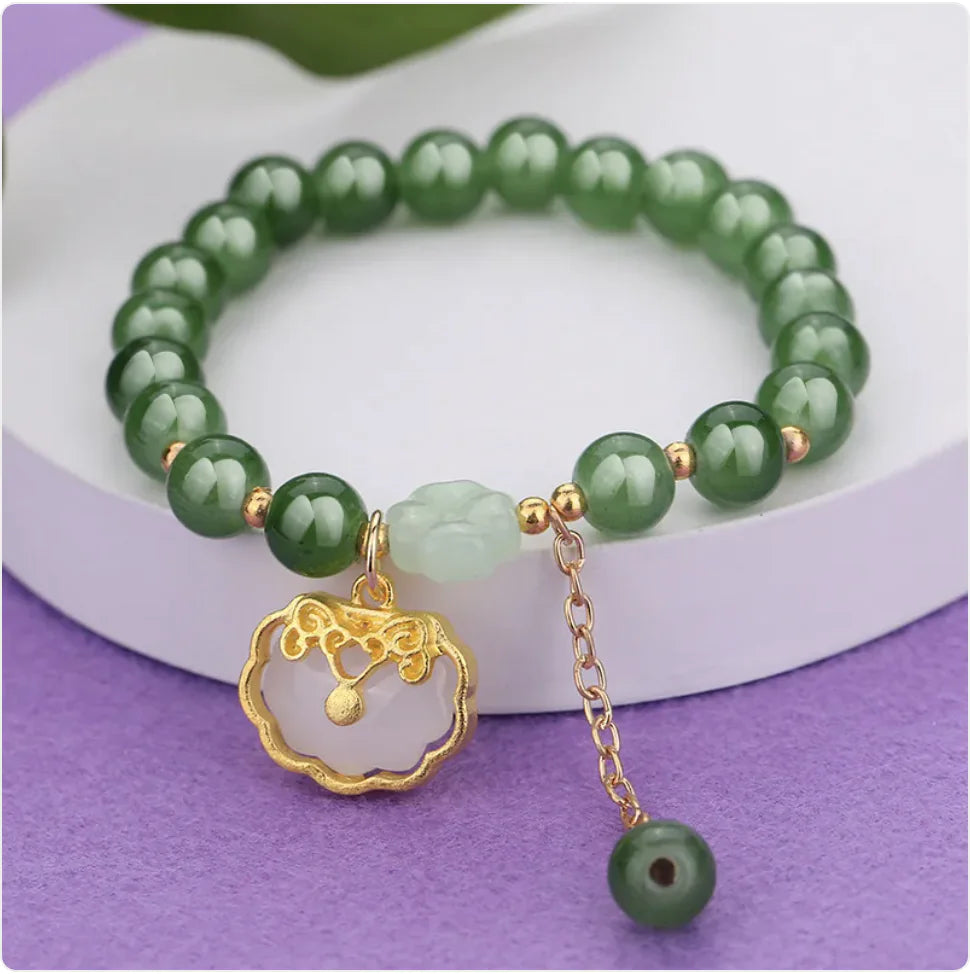 Ethnic Aventurine Bracelet with Vibrant Glass Beads