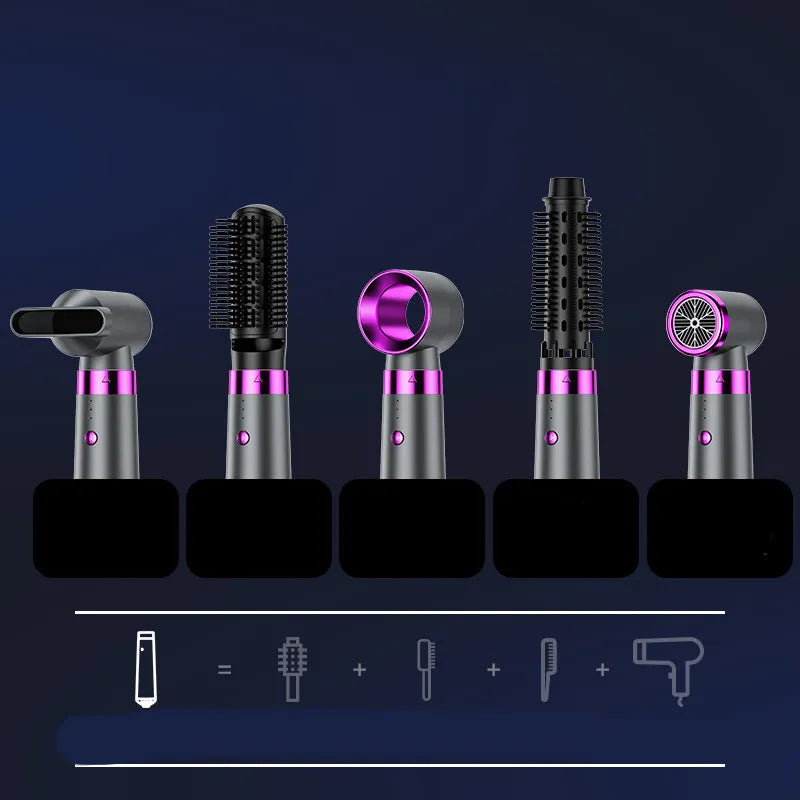Five-in-One Hair Dryer Automatic Curling Iron for All Styles
