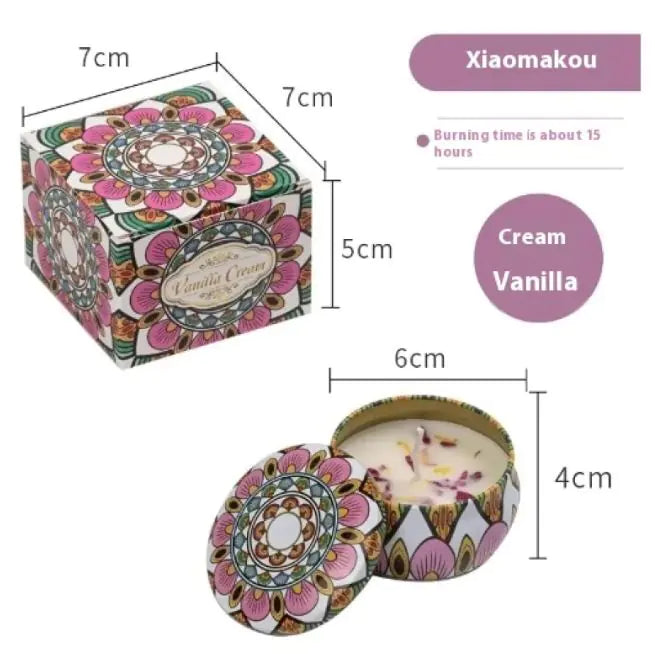 Dried Flower Fragrance Candle Flower Fragrance Incense Candle Delight