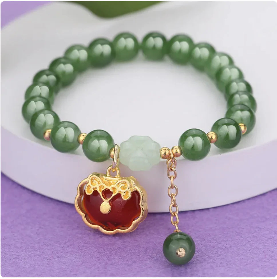 Ethnic Aventurine Bracelet with Vibrant Glass Beads