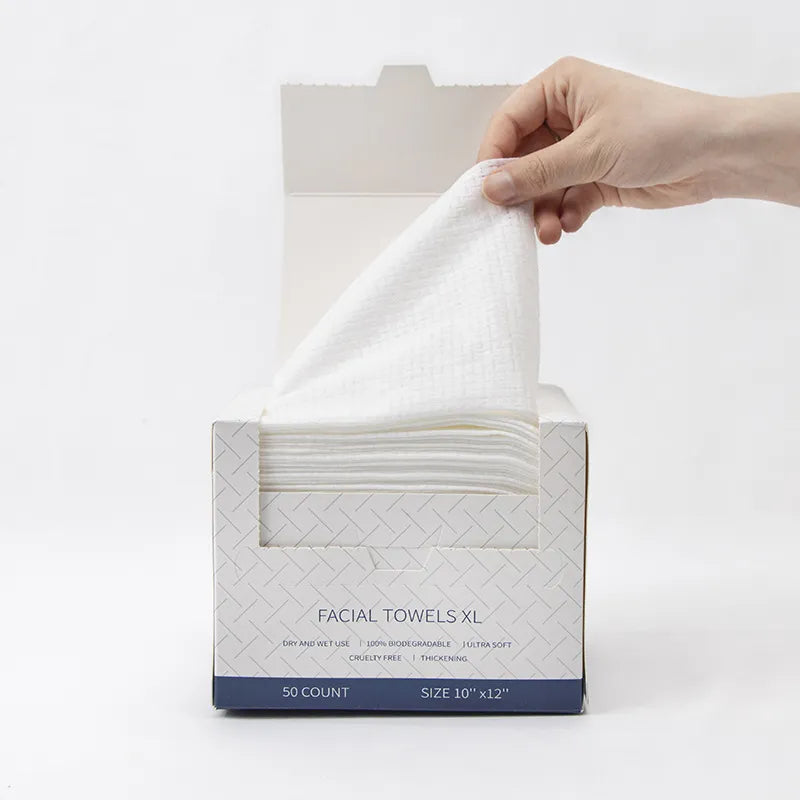 Soft 50- Disposable Face Cloths for Everyday Hygiene