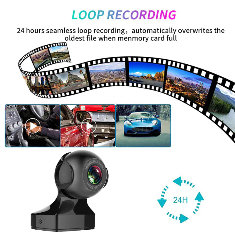 170° WiFi Dash Cam HD 1080P Vehicle G-Sensor Recorder