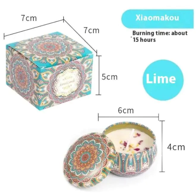Dried Flower Fragrance Candle Flower Fragrance Incense Candle Delight