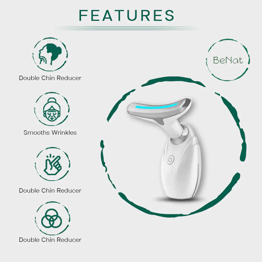 Neck & Face Lifting LED Therapy Device for Youthful Skin