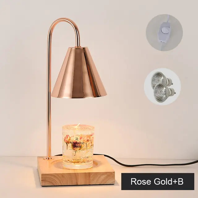 Table Lamp Melting Candles for Cozy Ambiance and Elegance