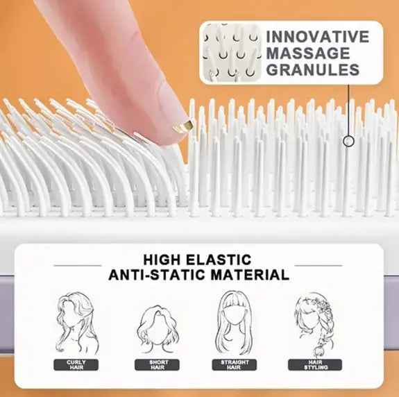 4-in-1 Self-Cleaning Hair Brush: Effortless Styling Solutions