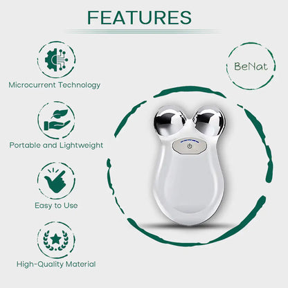 Microcurrent Facial Toning Massager for Youthful Skin