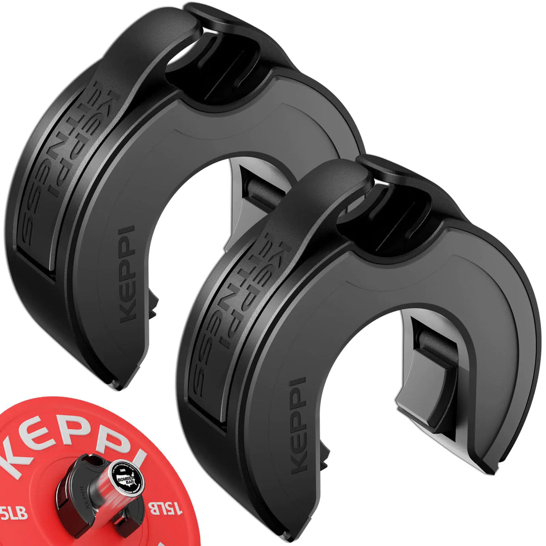 Keppi Fitness Barbell Clips Fast Lock Weight Lifting Clamps
