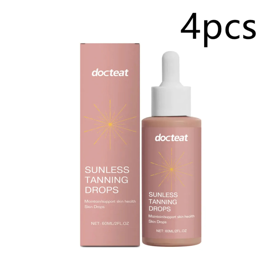 Docteat Herbal Sun Free Tanning Supplement Drops for Natural Glow