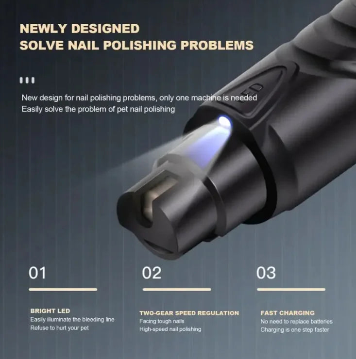 PawGlow Nail Grinder for Safe and Easy Pet Grooming