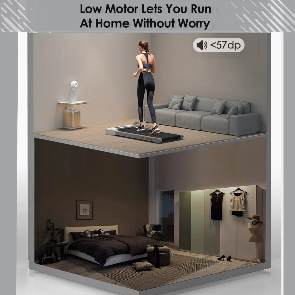 Portable Mini Treadmill for Under-Desk Fitness Workouts