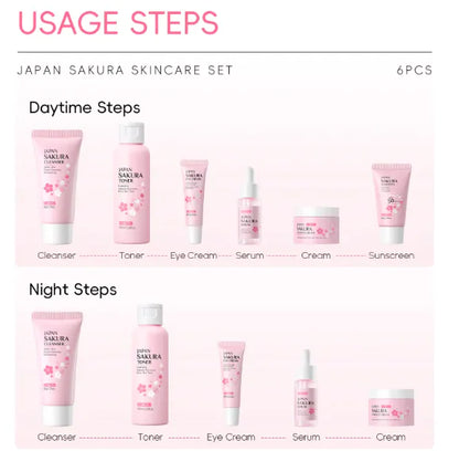 Cherry Blossom Skin Care Set for Radiant Skin